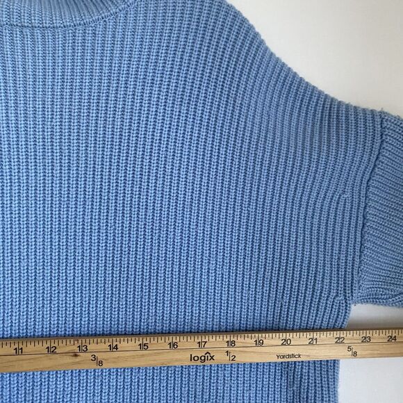 Suboo Sweater Women S Blue Knit Oversized Tunic Grunge Punk Tunic - Picture 4 of 6